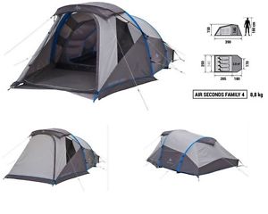 QUECHUA AIR  FAMILY 4 MAN INFLATABLE TENT  (PUMP SOLD SEPARATELY)