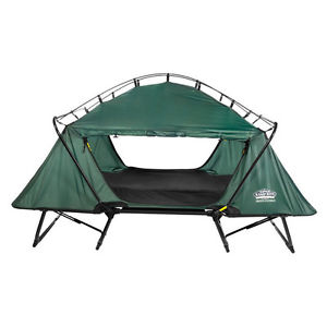 Kamp-Rite Double Tent Cot TB343 Tent Cot with Rainfly- New-2 person-lounge chair