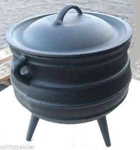 Cast iron Cauldron Potjie pot 9 gal Size 14  CAST IRON KETTLE