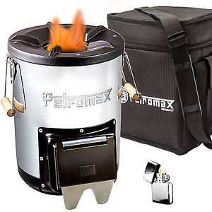 PETROMAX Raketenofen + Tasche + F Feuertopf Dutch Oven Kocher Feuerstelle Kamin