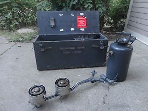 Swiss Army double burner stove very good condition with spare parts and tools