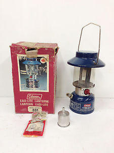 All Original #331 Rare Blue Coleman Lantern/Funnel & Xtra Mantles & Original Box