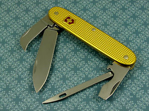 Swiss Bianco Exclusive Victorinox Pioneer Sea Rancher Gold Alox Swiss Army Knife