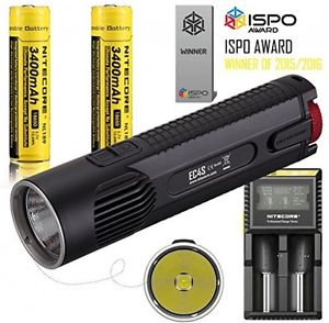 Bundle: Nitecore EC4S 2150 Lumens CREE XHP50 LED Flashlight Die-cast Handheld