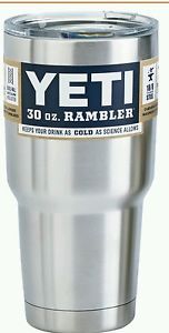 Yeti Rambler Travel Tumbler Stainless Steel 30 oz.with lid ( quantity of 10 )