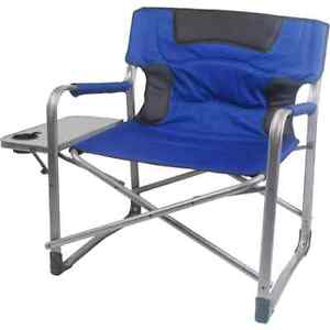 Camping Chair Folding Camp 500 lb Capacity XXL Side Table Outdoor Furniture New