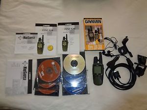 GARMIN RINO 120 + Garmin MapSource USA Topo and Metroguide CDs,Window and handle