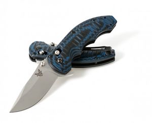 Benchmade 300-1 Axis Flipper Plain, Blue G10