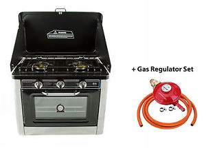 Camping Gas Stove Portable Stainless Steel Outdoor Caravan 2 Burners HOB CO-01