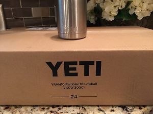 Yeti Rambler 10oz Lowball case includes (24) YRAM10 Free Shipping