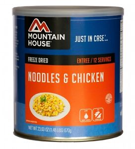 Mountain House Freeze Dried Food NOODLES & CHICKEN set of 6 Cans - New!