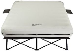 Durable Queen Airbed Indoor Outdoor Cot Side Tables With Four D Battery Pump