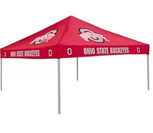 Logo Chair NCAA Team Ohio State 9' x 9' Solid Color Tent Durable Polyester New