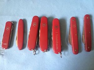 Victorinox Swiss Army Knifes Red Lot of 7 Mixed Free Shipping