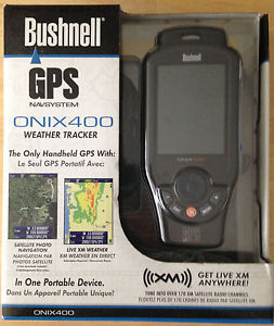 Bushnell Onix400 Waterproof Hiking Handheld GPS XM Radio Weather Radar Capable