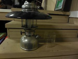 VINTAGE GENIOL LANTERN with shade and 5 extra glass Schott. NICE! 500 CP