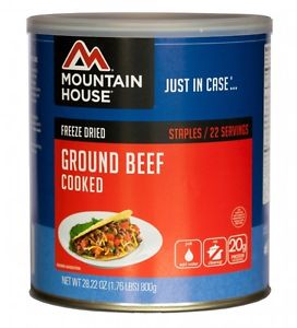 Mountain House Freeze Dried Food GROUND BEEF - Set of 6 Cans - New!