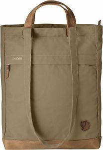 FJALLRAVEN TOTEPACK No 2 practical bag in G-1000 with leather base SAND 220 16L