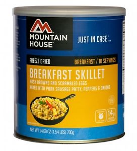 Mountain House Freeze Dried Food BREAKFAST SKILLET-Set of 6 Cans - New Free S&H