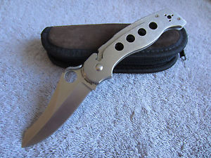 Spyderco ATR Knife C70TI Titanium Handle CPM S30V Plain Edge Blade NEW