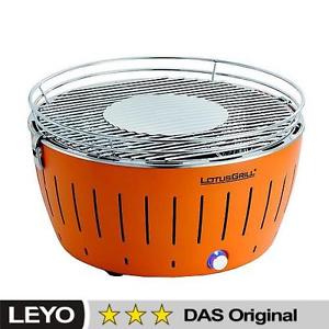 LotusGrill Mandarinenorange der rauchfreie Holzkohlegrill/Tischgrill NEU!