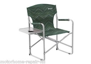 SET of 4 x Outwell Bredon Hills Directors Chair w Table - GREEN | Camping Chairs