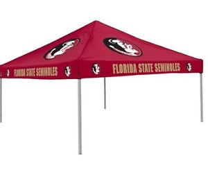 Logo Chair NCAA Florida State 9' x 9' Solid Color Tent Retracts Water Reasistant