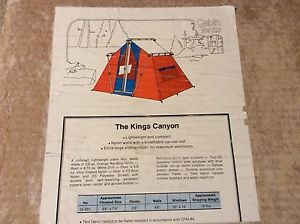 Very Rare Trailblazer Kings Canyon Cabin Tent In Orange And Blue In Original Box