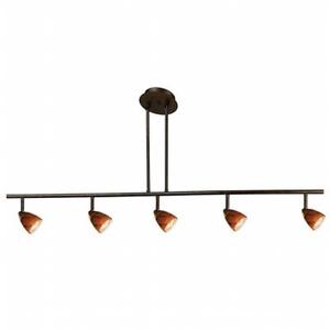 Cal Lighting SL-954-5-RU Track Lighting, Rust