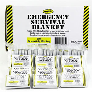 250 Mayday Survival Emergency Camping Preppers Bug Out Bag Solar Blankets