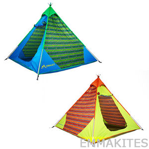 NEW 4 Person Pyramid Tent Tipi Indian Style Camping Hiking Festival Family Tent
