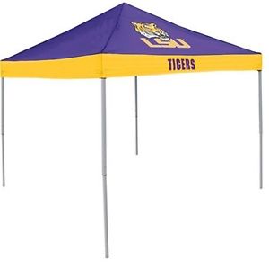 Logo Chair NCAA Team LSU 9' x 9' Economy Tent Retract Durable Stable Easy Setup