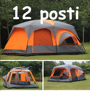 Grande Tenda Campeggio Famiglia igloo 4 6 8 10 12 posti veranda roulotte camper