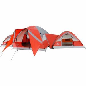 Dome Camping ConnecTent 10 Person 3 Rooms Easy Set Up Outdoor Sport Family Fun