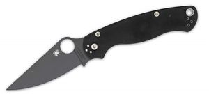 Spyderco Para-Military 2, schwarze Klinge C81GPBK2