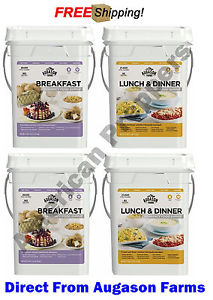 Two Augason Farms Breakfast & Lunch & Dinner Emergency Food Supply