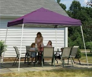 ShelterLogic 8'x8' Sport Pop-Up Canopy Slant Leg Cover Purple Sturdy Stylish New