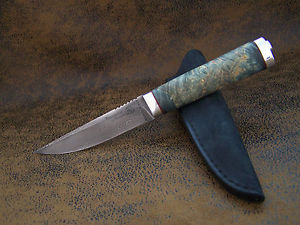 ROSARMS CUSTOMS Zlatoust Jubiläums Damast Messer PUUKKO Jagdmesser HRC-62