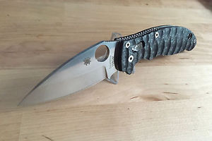 Spyderco Manix 2 Folding Knife with Cuscadi carbon fiber scales and ti clip