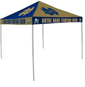 Logo Chair NCAA Notre Dame 9' x 9' Checkerboard Tent Durable Water Resistant