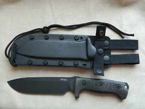 Lionsteel M7 Fixed Blade Knife! Black Micarta Handle w/ Sleipner Steel Blade!