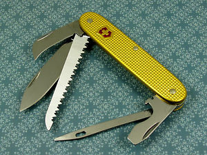 Swiss Bianco Exclusive Victorinox Pioneer First Mate Gold Alox Swiss Army Knife