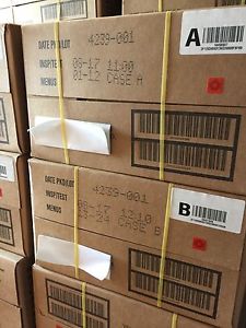 One "A" and One "B" Case Genuine US Miltary MRE'S Factory Sealed 8 /2017