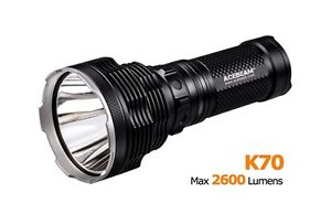 Acebeam K70 cree xhp35 Linterna Led Lanzadora Rey 1300m & 2600 Lm New Abril 2016