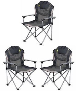 Kampa The Guv'nor  Armchair - Charcoal x 3