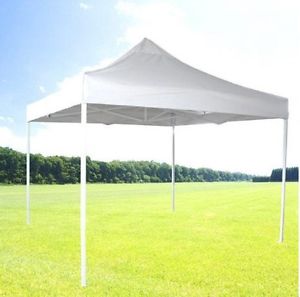 Zenport 10 x 10 Pop Up Canopy Square Steel Frame Fabric Cover Durable Protection