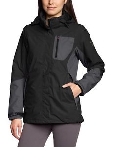 SALEWA, Giacca Donna GEA PTX PL W 2X JKT, Nero (Black/0780 Int.0900), 34