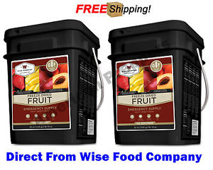 Two Wise Food Company 156 Servings Emergency Freeze Dried Fruit "Gluten Free"