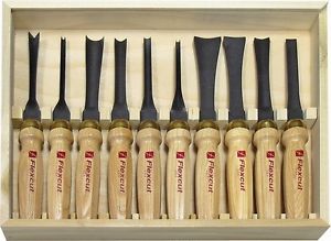 Flexcut FLEXMC100 Deluxe Mallet Carving Tools Ash Handles Set Of 10