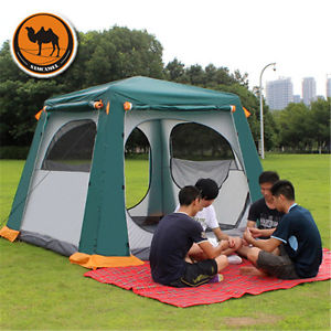 New Outdoor Camping Automatic Oxford Waterproof Double layer Tent 5-8 Person
